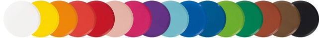 EFA Color Deckfarben-Set 5 Stück à 16 Farben farbig sortiert