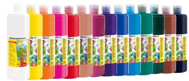 EFA COLOR Fingerfarben-Set 14 Stück à 750 ml farbig sortiert