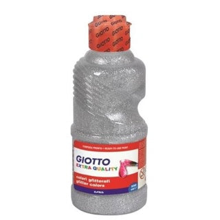 GIOTTO Glitterfarbe Tempera 250 ml silber
