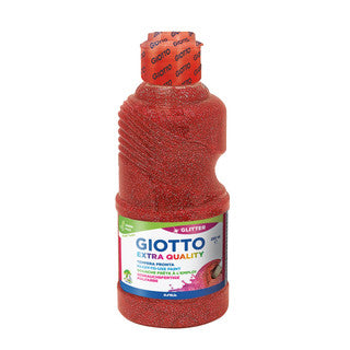GIOTTO Glitterfarbe Tempera 250 ml rot