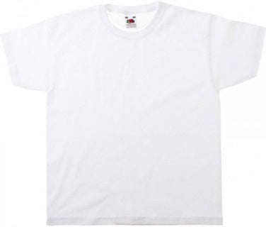 Kinder-T-Shirt Baumwolle Größe 164 weiß
