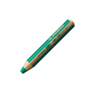 STABILO Buntstift woody 3 in 1 880/533 5 Stück dunkelgrün