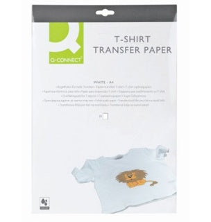Q-CONNECT Transferfolie für Bekleidung DIN A4 10 Stück transparent