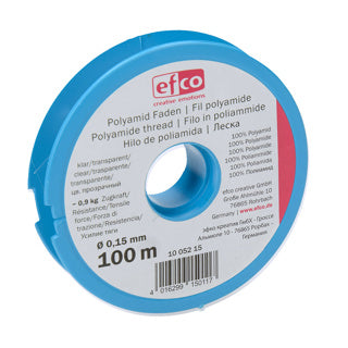 EFCO Perlonfaden 1 Rolle 0.15 mm x 100 m transparent