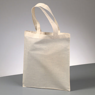 EFCO Tragetasche 10 Stück Baumwolle kurze Henkel 28 x 24 cm natur