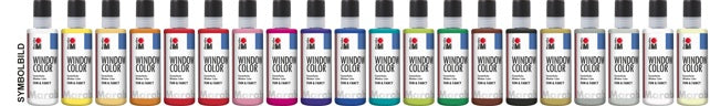 MARABU Fensterfarben fun&fancy Set 19x 80 ml farbig sortiert