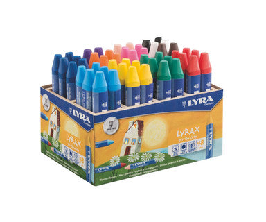 LYRA Wachsriesen-Set L5703480 inkl. Spitzer 48 Stück farbig sortiert