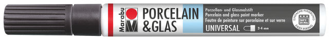 MARABU Porzellan- u. Glasmalstift 2 - 4 mm schwarz
