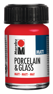 MARABU Porzellan- u. Glasmalfarbe 15 ml kirschrot matt