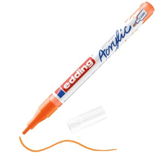 EDDING Acrylmarker 5300 mit Rundspitze 1-2 mm (F) permanent neonorange