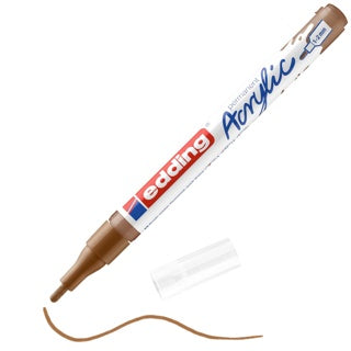 EDDING Acrylmarker 5300 mit Rundspitze 1-2 mm (F) permanent haselnuss