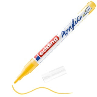 EDDING Acrylmarker 5300 mit Rundspitze 1-2 mm (F) permanent verkehrsgelb