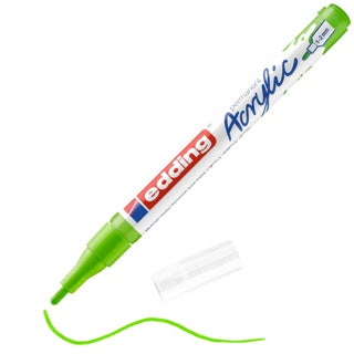 EDDING Acrylmarker 5300 mit Rundspitze 1-2 mm (F) permanent gelbgrün