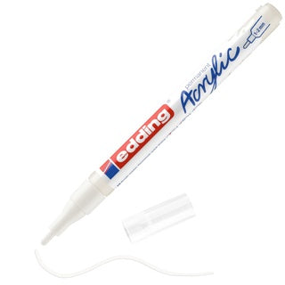 EDDING Acrylmarker 5300 mit Rundspitze 1-2 mm (F) permanent verkehrsweiß