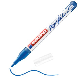 EDDING Acrylmarker 5300 mit Rundspitze 1-2 mm (F) permanent enzianblau