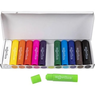 COLORTIME Wachsmalstifte Soft Color Stick 12 Stück 8 cm farbig sortiert