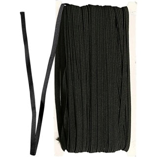 CREATIV COMPANY Elastikband 6 mm x 50 m schwarz