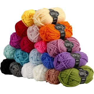 FANTASIA Polyacryl Garn 42190 35 m 20 Stück farbig sortiert
