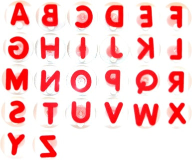 EDUPLAY Riesenstempel-Set Großbuchstaben 26 Stück rot