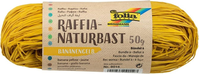 FOLIA Raffia-Naturbast 1 Bündel 50 g 0.5 mm bananengelb