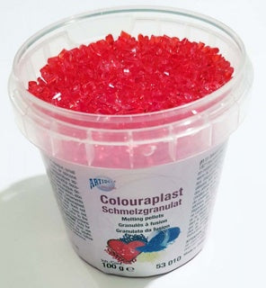 COLOURAPLAST Schmelzgranulat 100 g mittelrot