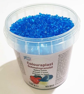 COLOURAPLAST Schmelzgranulat 100 g mittelblau
