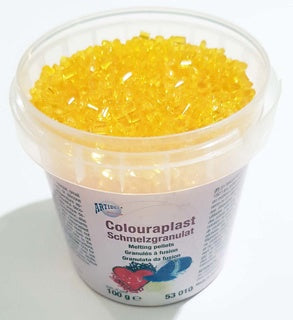COLOURAPLAST Schmelzgranulat 100 g dottergelb