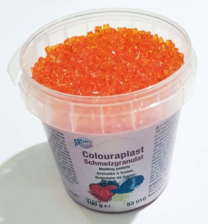 COLOURAPLAST Schmelzgranulat 100 g orange