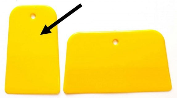 Kunststoffspachtel 5 cm gelb