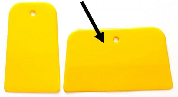 Kunststoffspachtel 12 cm gelb