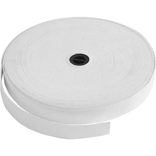 CREATIV COMPANY Elastikbankd 20 mm x 25 m weiß