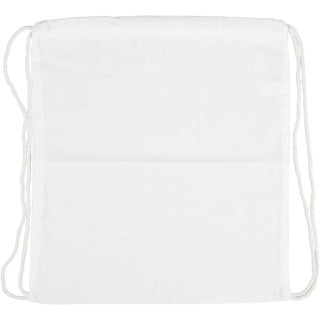 CREATIV COMPANY Stoffbeutel mit Kordelzug Baumwolle 130 g 37 x 41 cm weiß