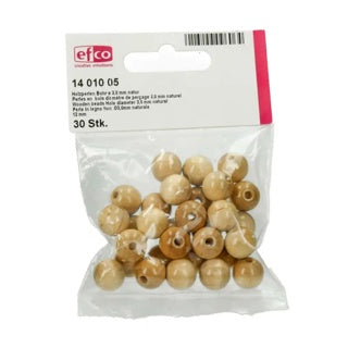 EFCO Holzperlen 12 x 2.5 mm 30 Stück natur