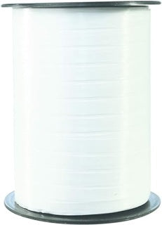 CLAIREFONTAINE Geschenkband Rolle 7 mm x 500 m weiß glatt