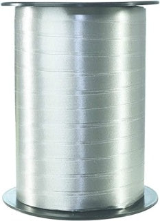 CLAIREFONTAINE Geschenkband Rolle 7 mm x 500 m silber glatt