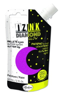 IZINK Glitzerfarbe Diamond Glow 60 ml rosa