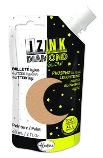 IZINK Glitzerfarbe Diamond Glow 60 ml gold