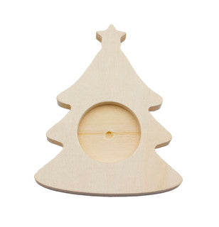 EDUPLAY Teelichthalter Weihnachtsbaum 3 Stück natur