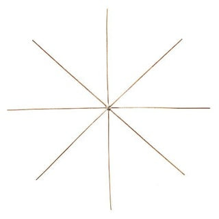 EFCO Creative Drahtsterne für Perlen 15 cm 4 Stück natur