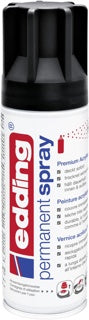 EDDING Permanentspray Premium Acryllack 200 ml tiefschwarz matt