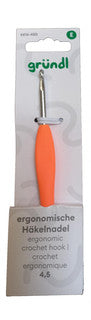 GRÜNDL Häkelnadel 4.5 mm ergonomisch orange
