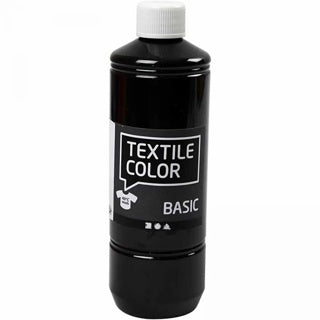 CREATIV COMPANY Textilfarbe Basic 500 ml schwarz