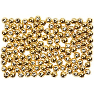 CREATIV COMPANY Wachsperlen 150 Stück Lochgröße 0.7 mm Ø 2.7 mm gold