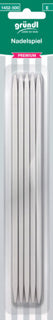 GRÜNDL Nadelspiel 5 Stück silber 20 cm