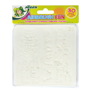 JOLLY Airbrush Fun Schablonen 13 x 13 cm 30 Stück transparent