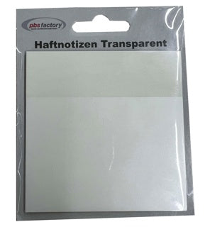 PBS-FACTORY Haftnotizen 350391 50 Blatt transparent