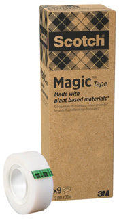 SCOTCH Klebeband Magic A Greener Choice 900 19 mm x 33 m 9 Rollen transparent