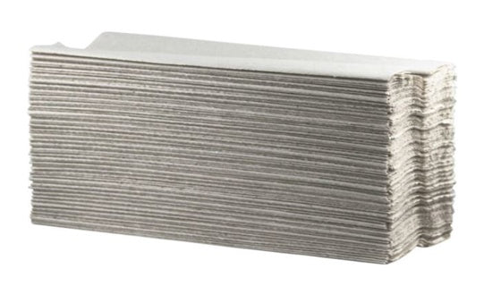 Falthandtuch 24 Packungen à 168 Tücher 1-lagig C-Falz 24.5 x 33 cm naturweiß