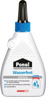 PONAL Holzleim 1680331 wasserfest 120 g weiß