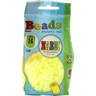 NABBI Bügelperlen 751160 1100 Stück pastellgelb